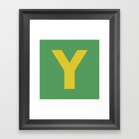 Y is for... Framed Art Print