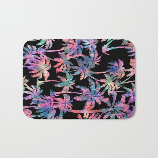 Maui Palm {Black} Bath Mat