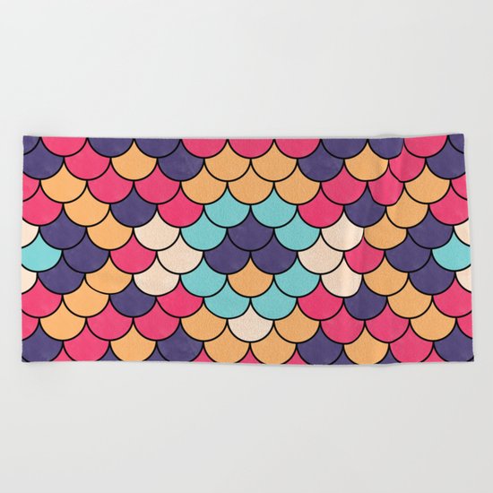 Lovely Pattern CIII Beach Towel