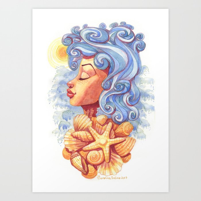 Summer Goddess Art Print