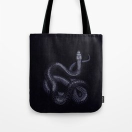 Snake in darkness Tote Bag