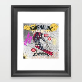 ADRENALINE EXTREME SKI  Framed Art Print