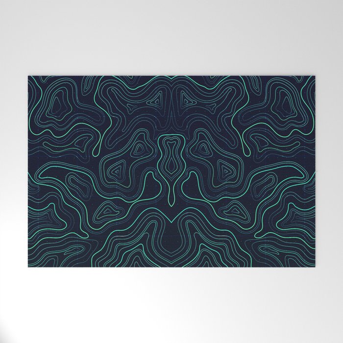 topographic background Welcome Mat