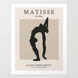 Matisse Blue Nude New - Standing Blue Nude - Henri Matisse Cutouts Art Print