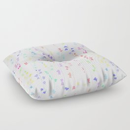 Rainbow Ivy Floor Pillow