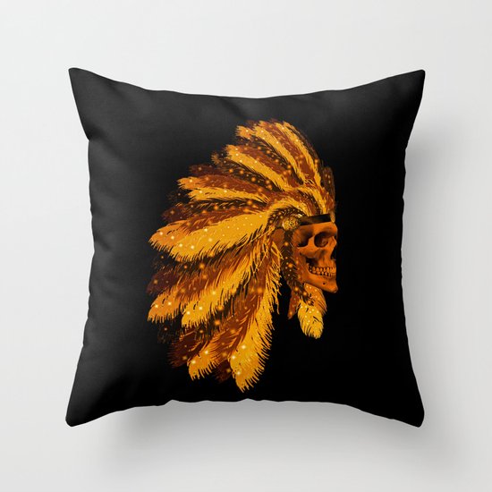 FIRST AMERICAN-006 Throw Pillow