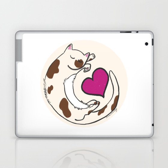 Peaceful Kitty Laptop & iPad Skin