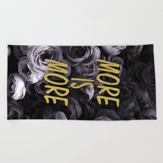 More is More Beach Towel