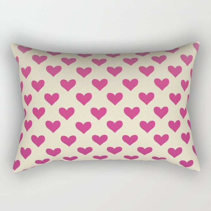 Retro Minimal Heart | Valentine’s Day Rectangular Pillow