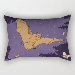 Bat & Moths Rectangular Pillow