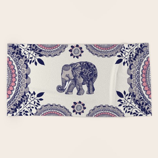 Elephant Pink Beach Towel