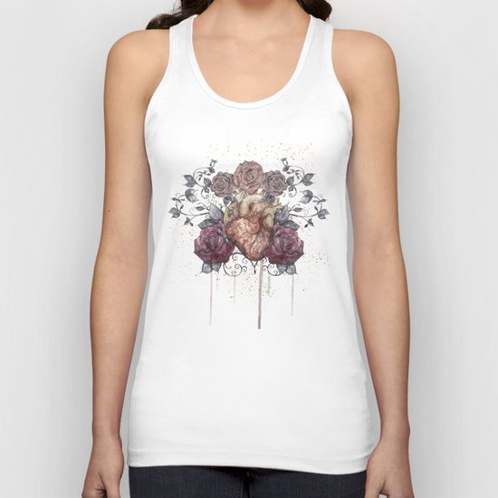 Flowers from my heart Unisex Tank Top