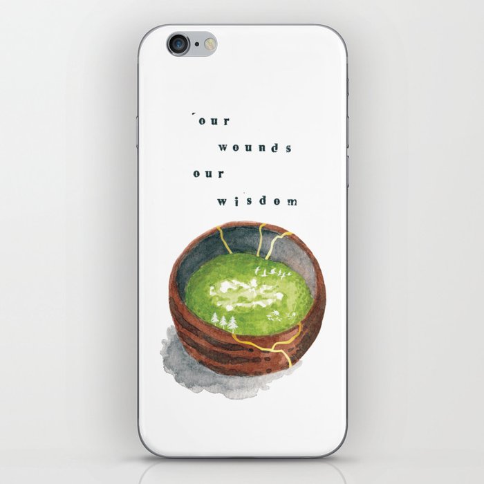 Our Wounds Our Wisdom Kintsugi Tea Bowl iPhone Skin