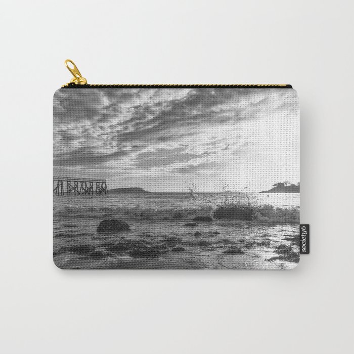 Magnolia Pier Black and White Carry-All Pouch