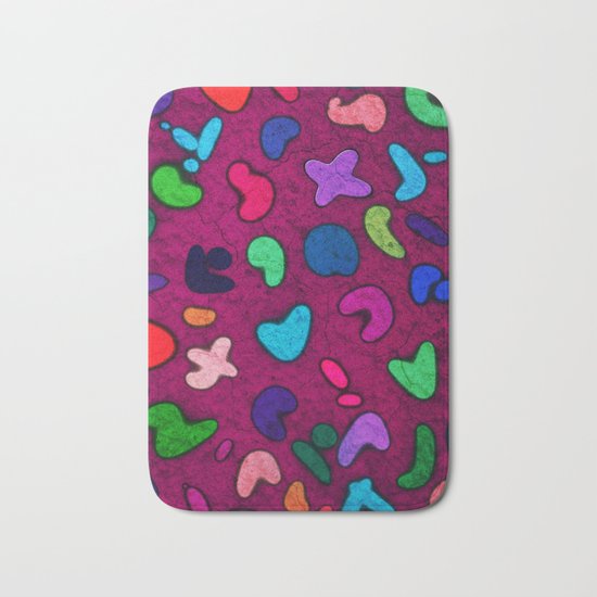 Seamless Colorful Geometric Pattern XXXII Bath Mat