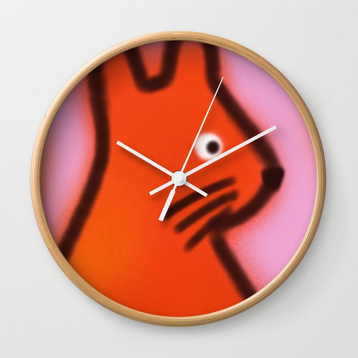 The Orange Creature Wall Clock