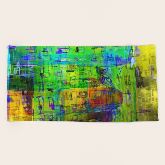 City Life Beach Towel