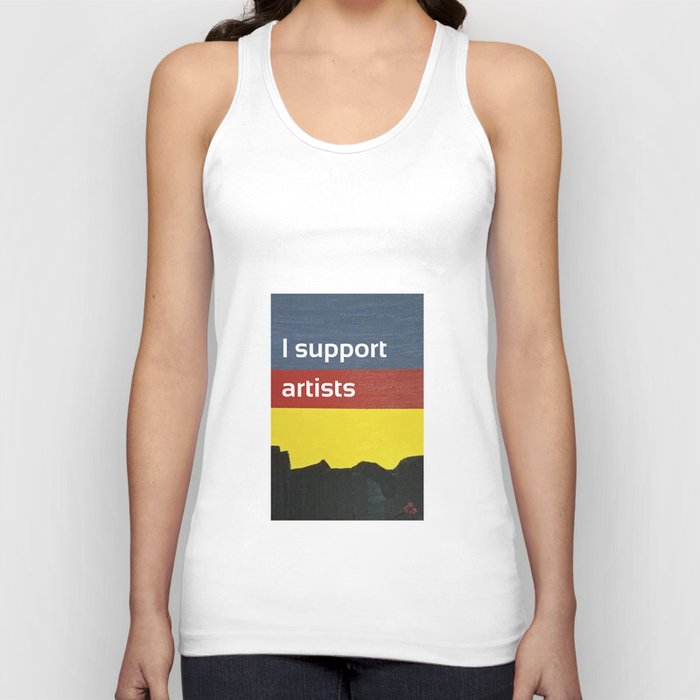 I Support Artists Mug and Can Cooler Tank Top