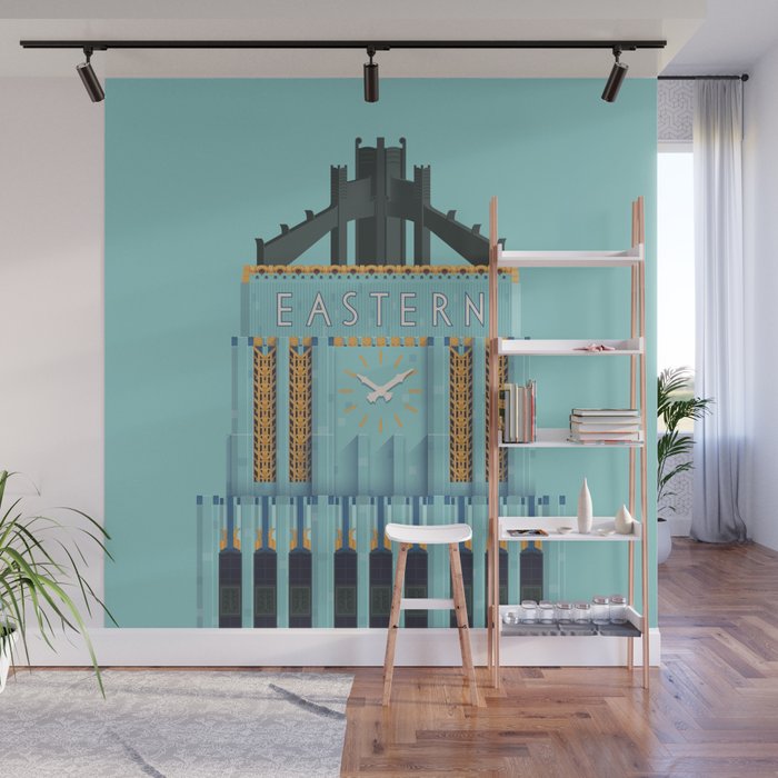 Eastern Columbia Building Los Angeles Art Deco Wall Mural By