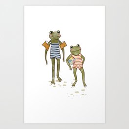Frog Pond Party Art Print