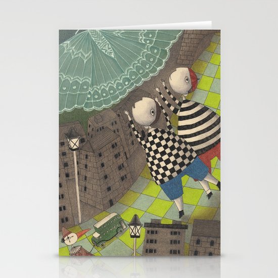 Night flight (1) Stationery Cards