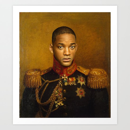Will Smith - replaceface Art Print