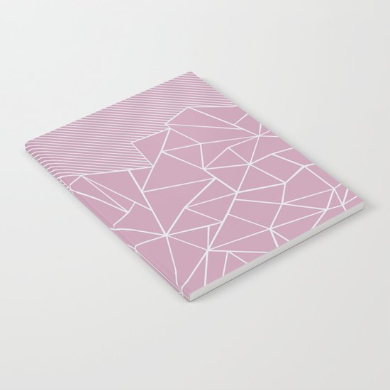 Ab Lines 45 Pink Notebook