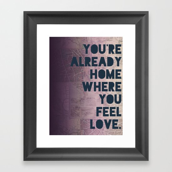 Home II Framed Art Print
