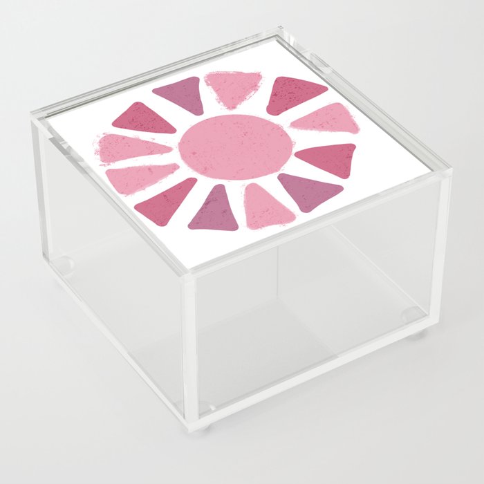 Pink modern sunshine | Cabin Crew Series Acrylic Box