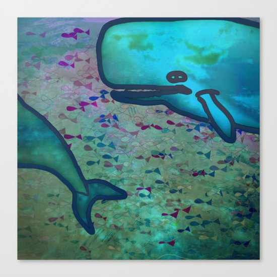 Dear Whale Canvas Print