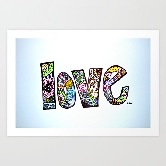 love is all you need. (color) Art Print