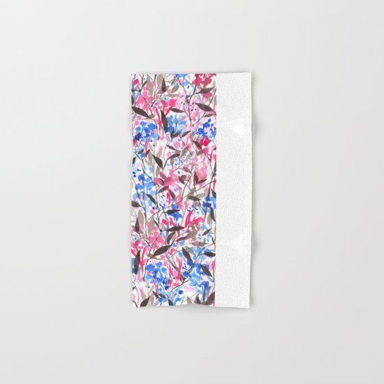 Wandering Wildflowers Pink Hand & Bath Towel