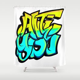 graffiti Shower Curtain