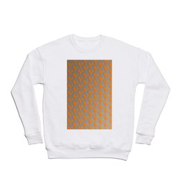 Orange butterflies pattern on grey background Crewneck Sweatshirt
