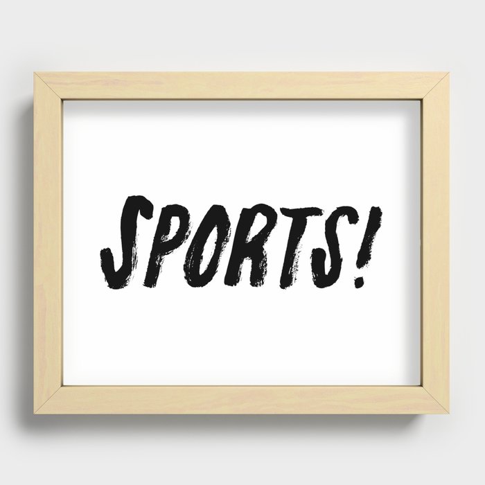 Sports! Recessed Framed Print