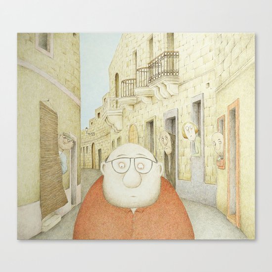 Da Mhux mir-Raħal (We don't like strangers around here...) Canvas Print