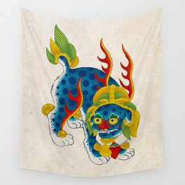 Ancient guardian Korea foo dog Haetae Wall Tapestry