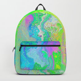 On Hiatus Backpack | Marble, Pop Art, Colorful, Vaporart, Acrylic, Pattern, Aesthetic, Watercolor, Digital, Abstract 