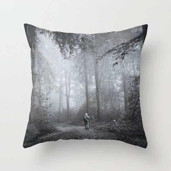 seeking silence Throw Pillow