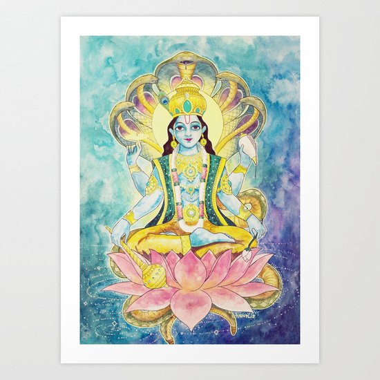 Preservation, Vishnu Art Print