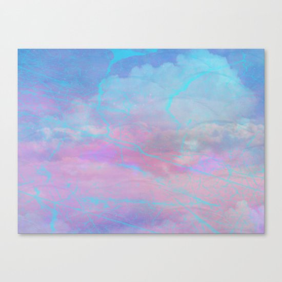 Marble Sky Abstract Canvas Print