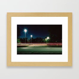 Suburban Lights Framed Art Print