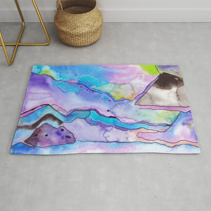 Abstract travel Rug