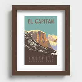 Yosemite's El Capitan Recessed Framed Print