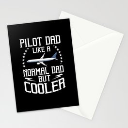 Airplane Pilot Plane Aircraft Flyer Flying Stationery Card