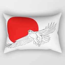 Red Hawk Rectangular Pillow