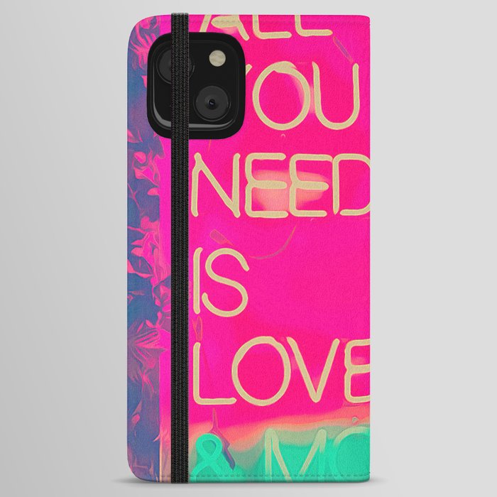 All we need is love and mojitos pink, dreams, pastel, love, cute,  iPhone Wallet Case