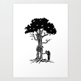 The tree that sees everything I - El árbol que todo lo ve I. Art Print