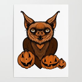 Halloween Bat Poster