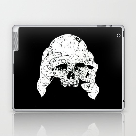Skull In Hands Laptop & iPad Skin
